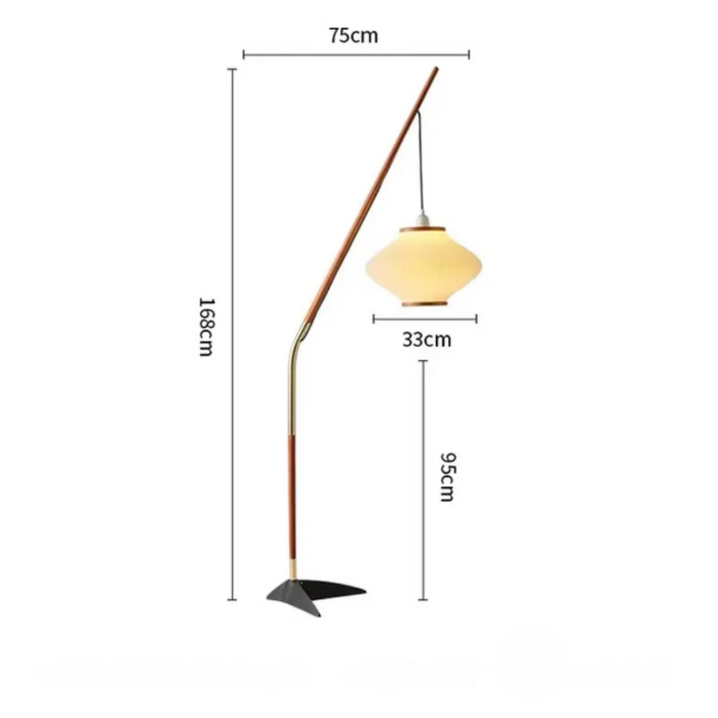 Draven Iron Floor Lamp in Medieval Style for Warm Ambience