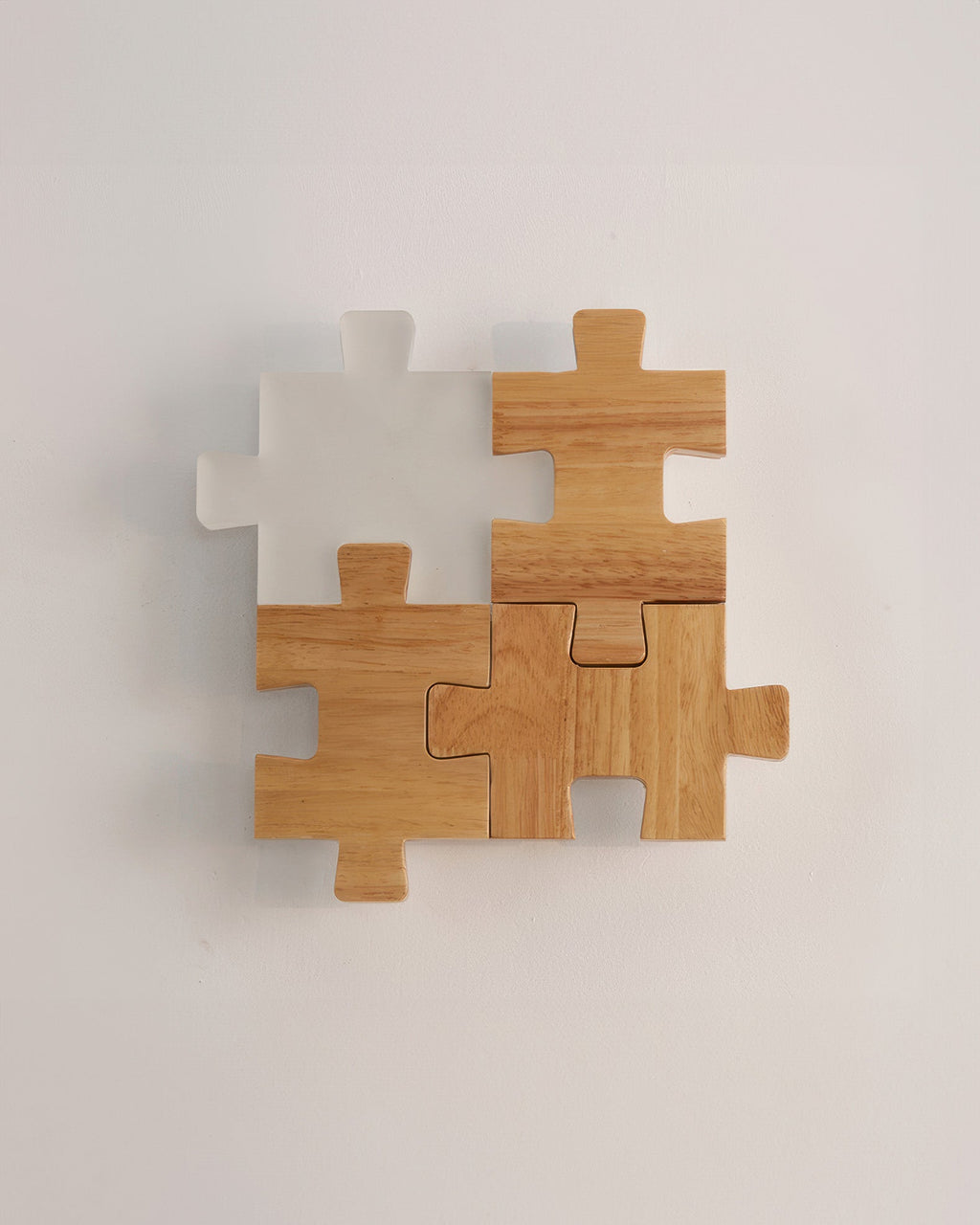 Applique da parete LED in legno SylvaOak Puzzle stile nordico minimalista