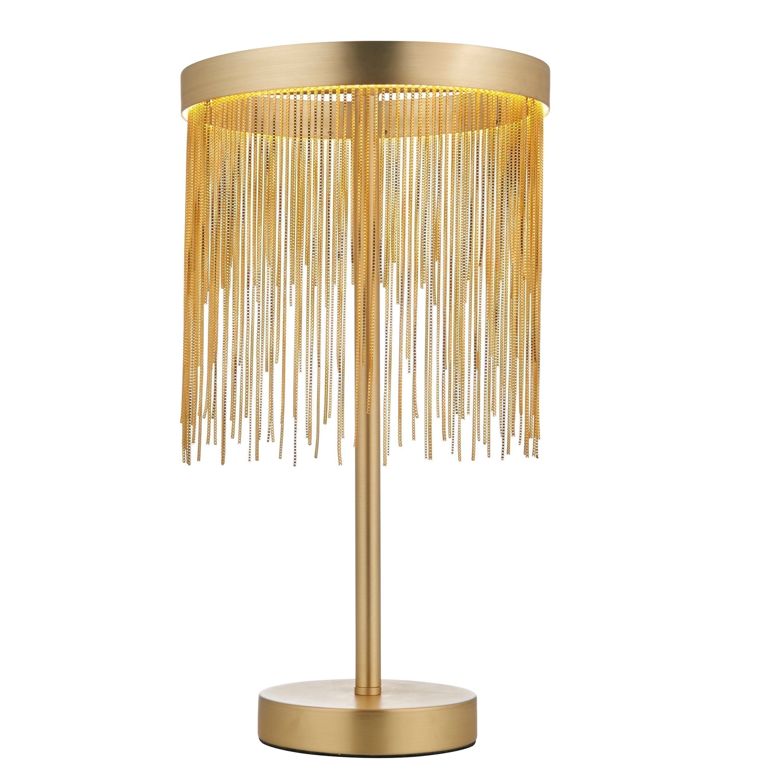Lyra Cascade LED Table Lamp With Diffused Glow And Chains