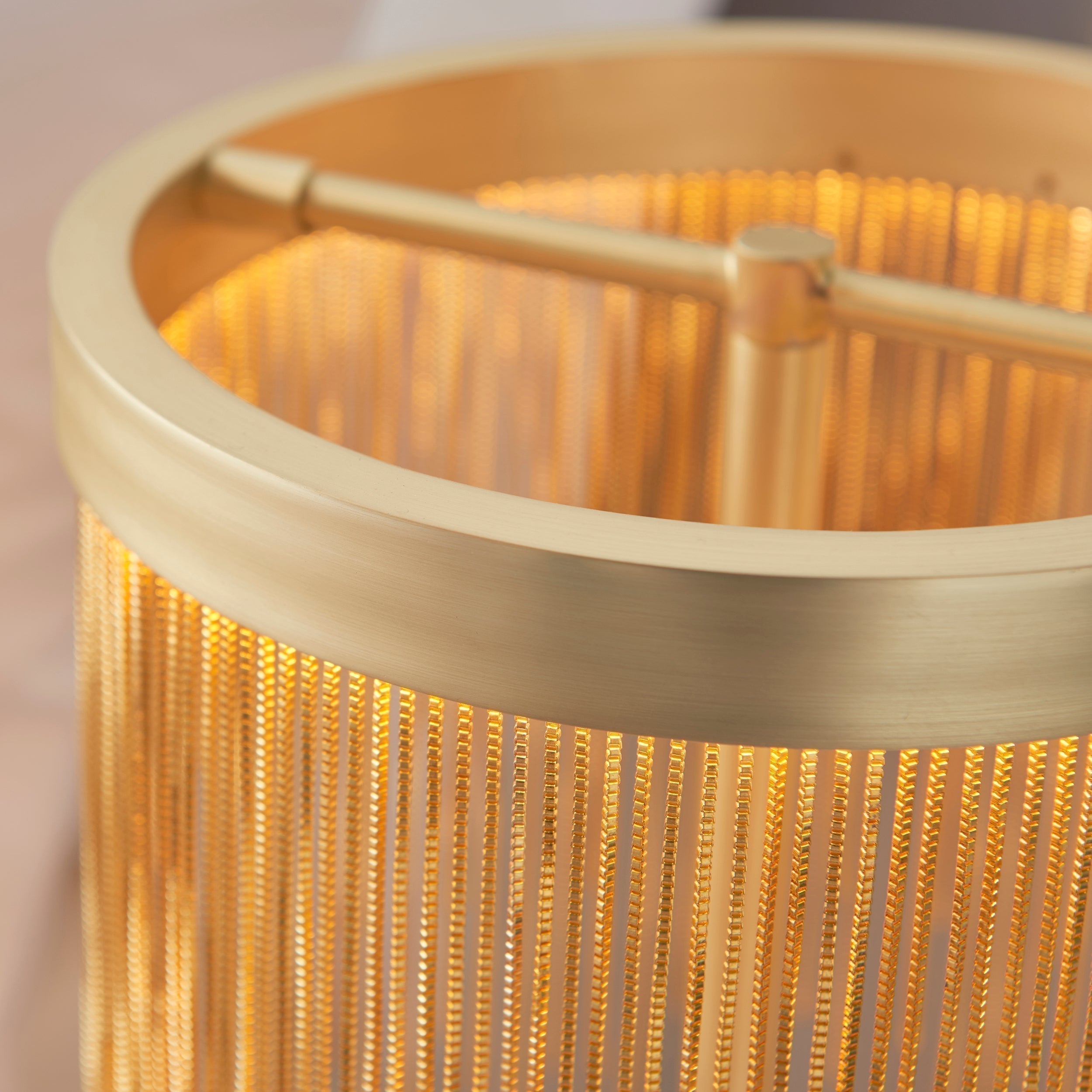 Lyra Cascade LED Table Lamp With Diffused Glow And Chains