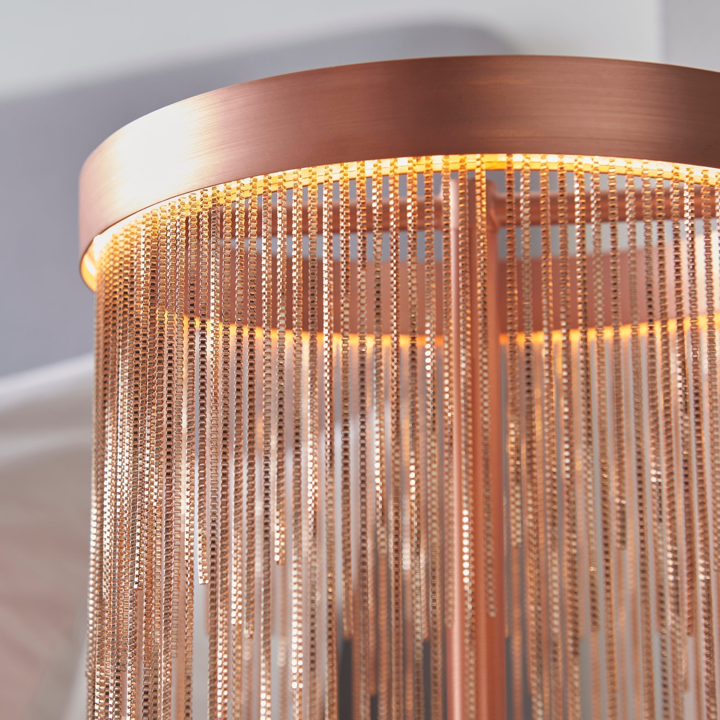 Lyra Cascade LED Table Lamp With Diffused Glow And Chains