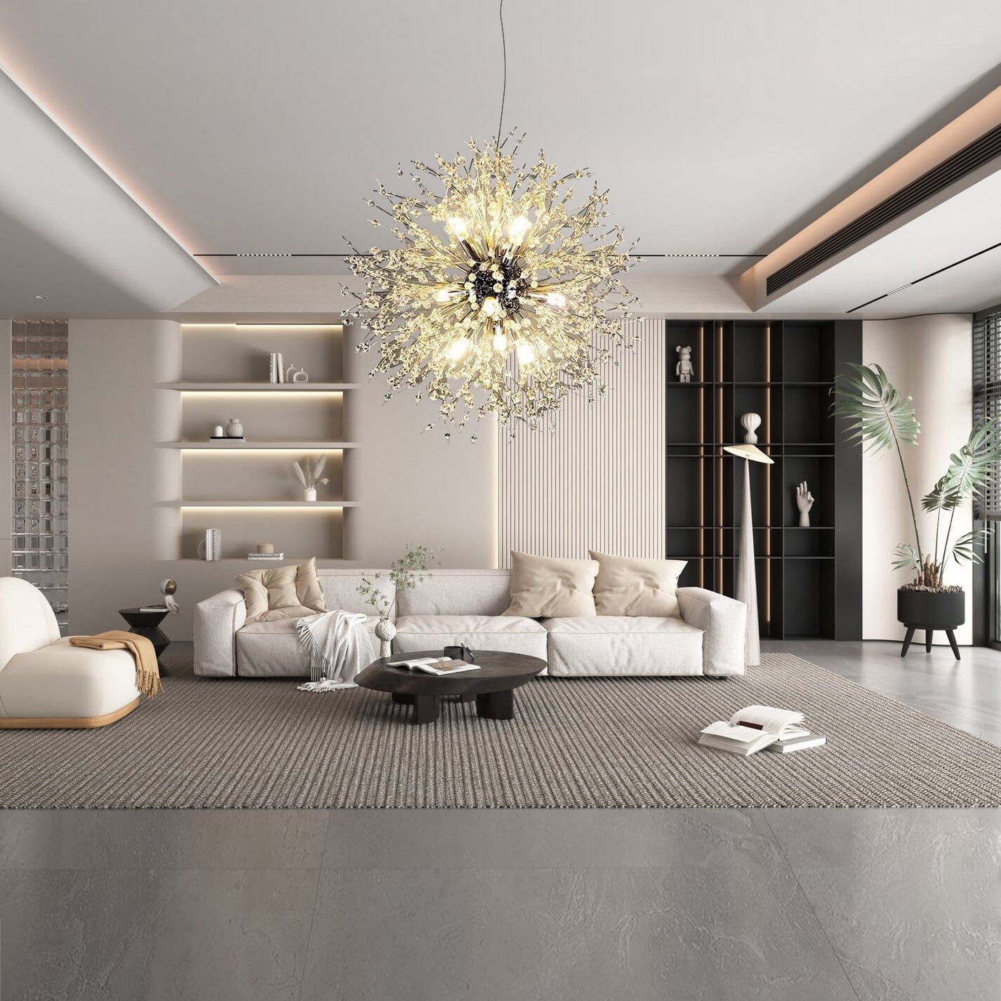 Závěsná lampa AstraLume Dandelion Crystal s nastavitelnou výškou