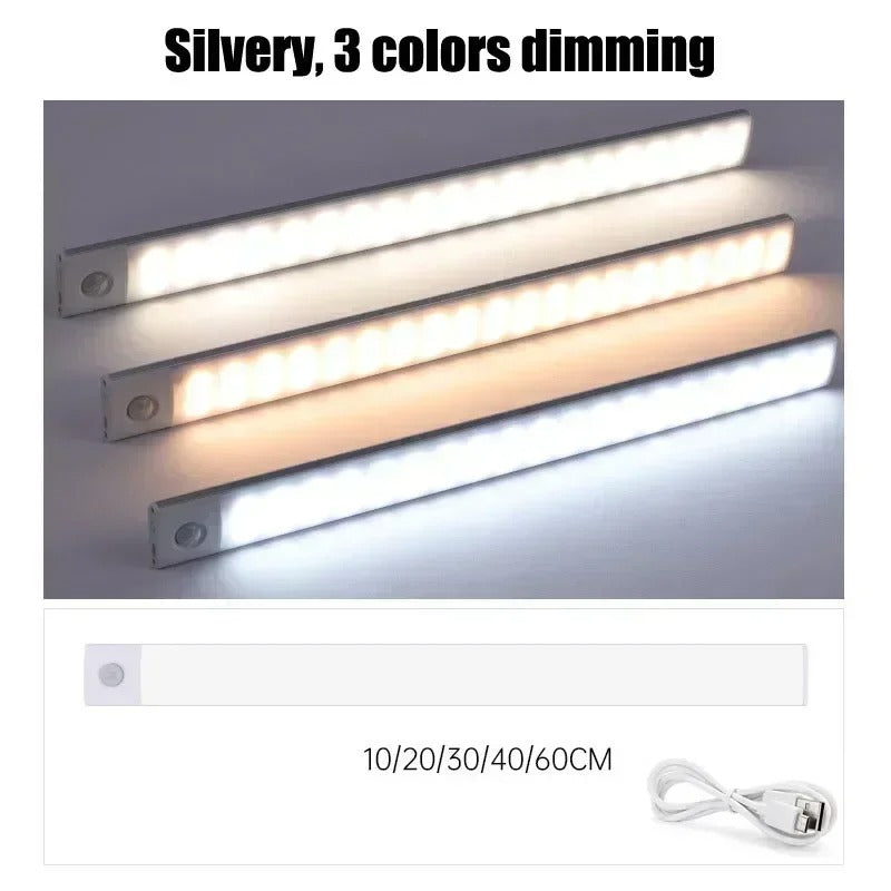 Triple In One Ultra Thin Wireless LED Cabinet Light With Motion Sensor