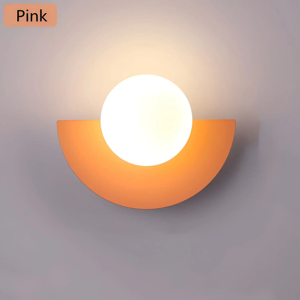 NovaGlow Nowoczesna Półokrągła Lampa Ścienna Do Nowoczesnych Wnętrz