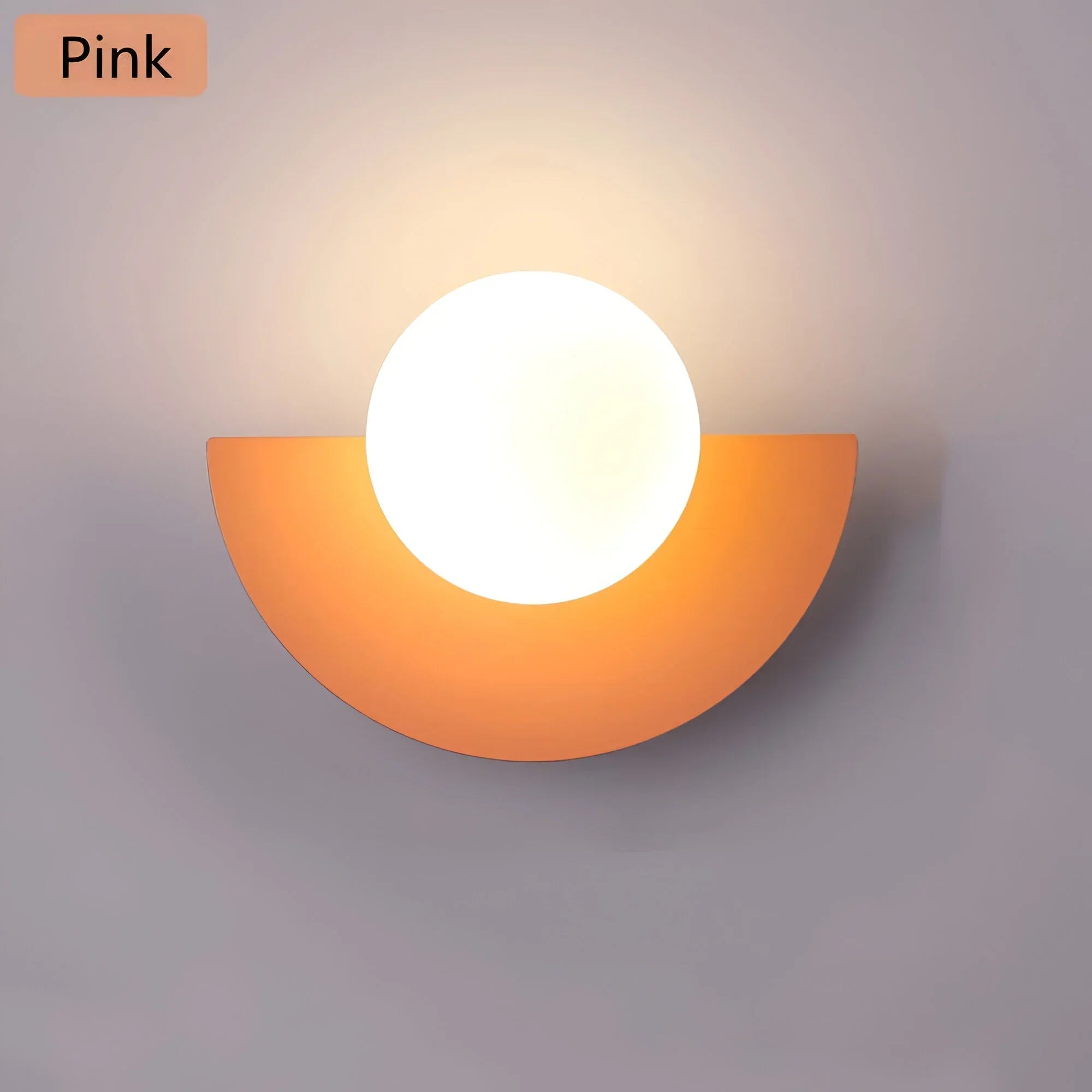 NovaGlow Nowoczesna Półokrągła Lampa Ścienna Do Nowoczesnych Wnętrz