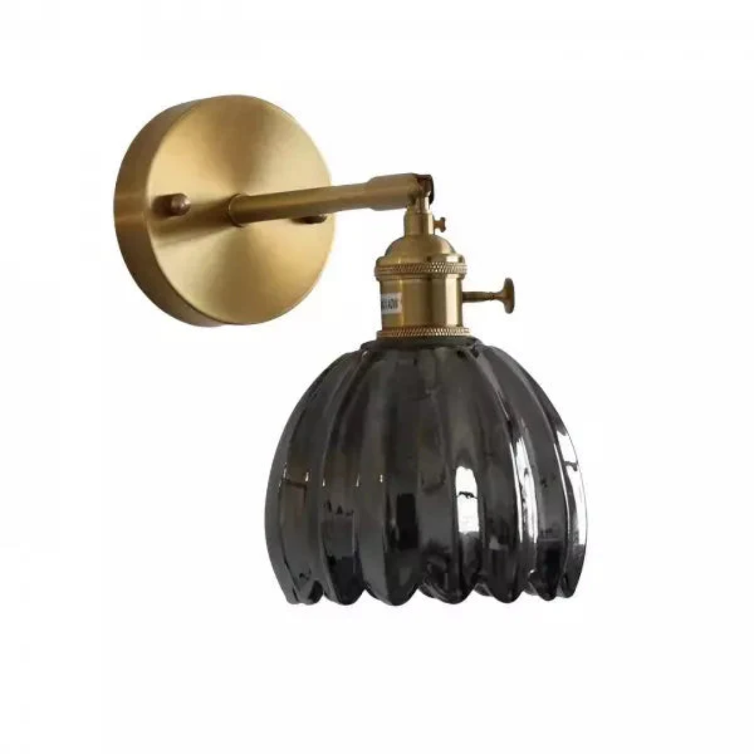 Lumira Tulip Glass Wall Light for Bedroom Ambience