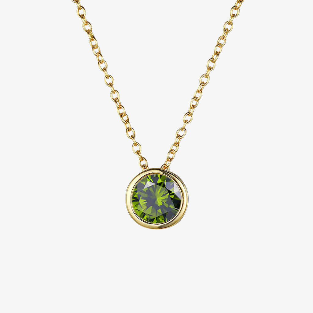Collana Luna con Pietra di Nascita