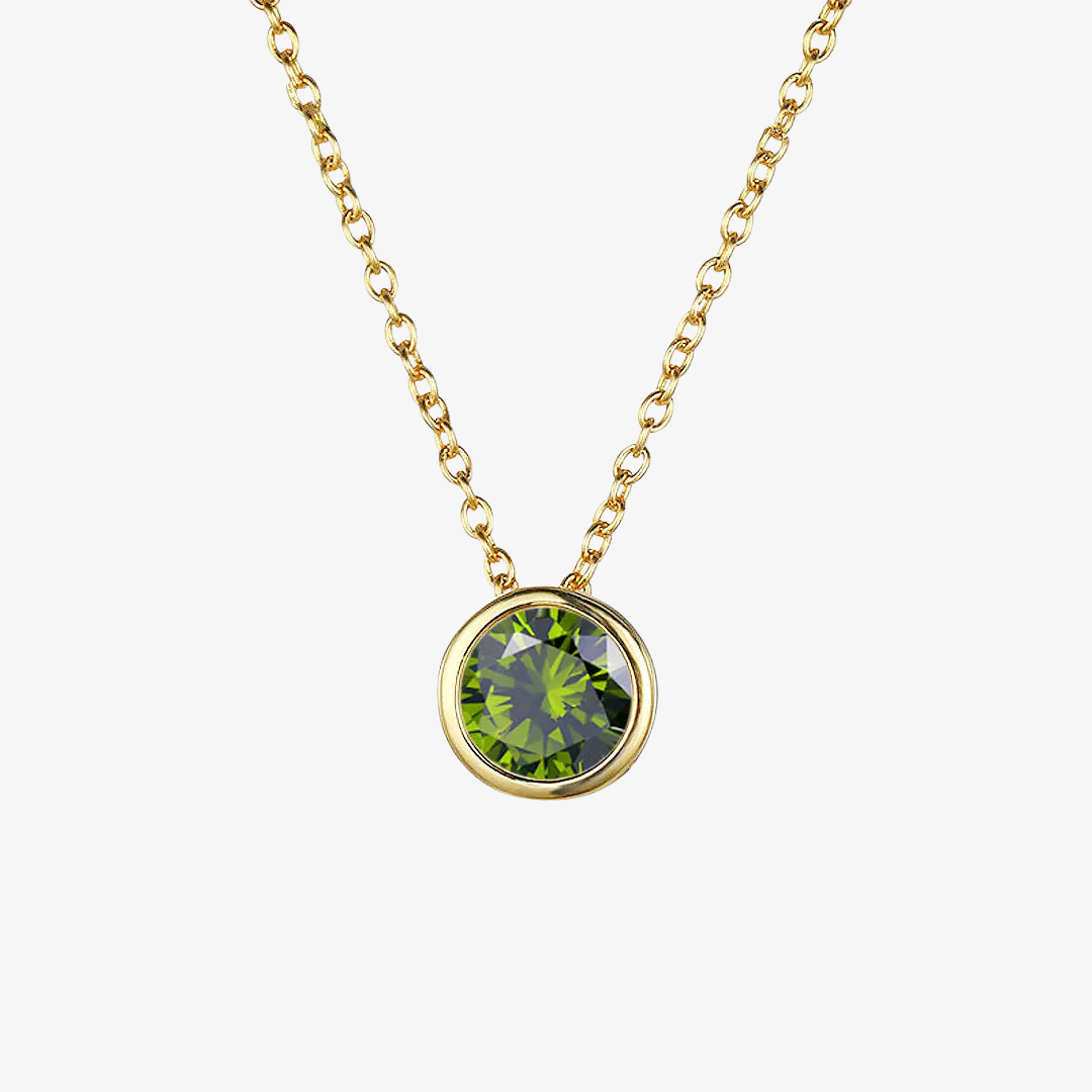 Collana Luna con Pietra di Nascita