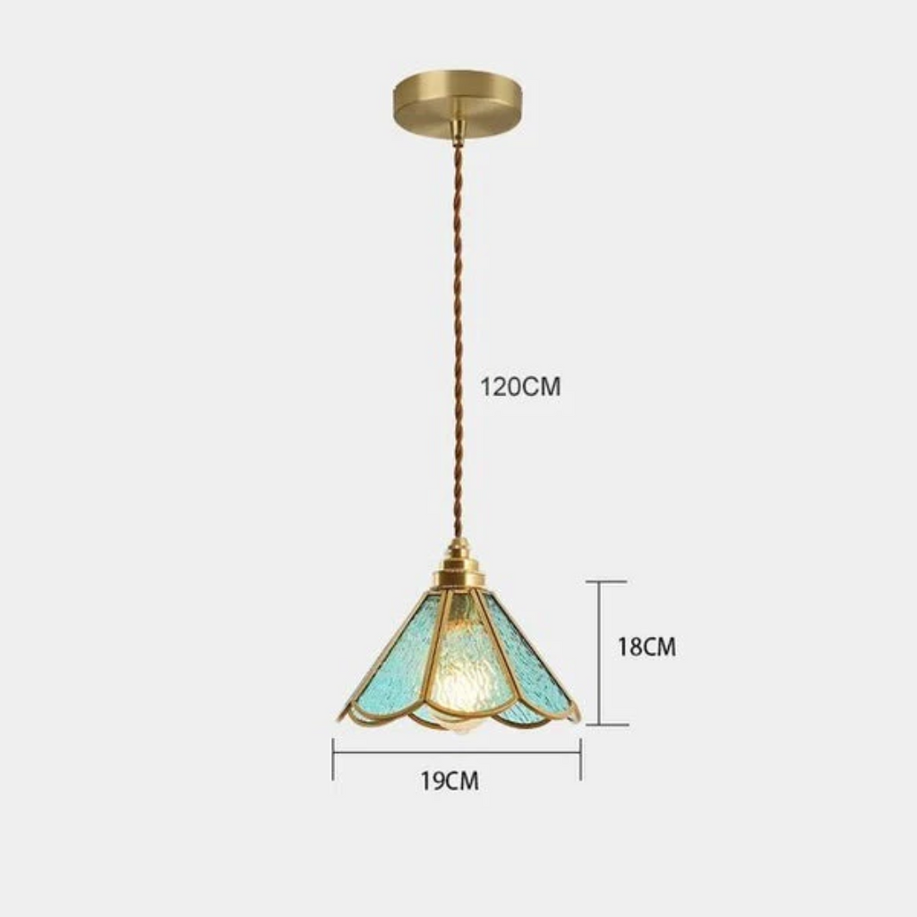 Lunara | Stained Glass Designer Pendant Light For Dining