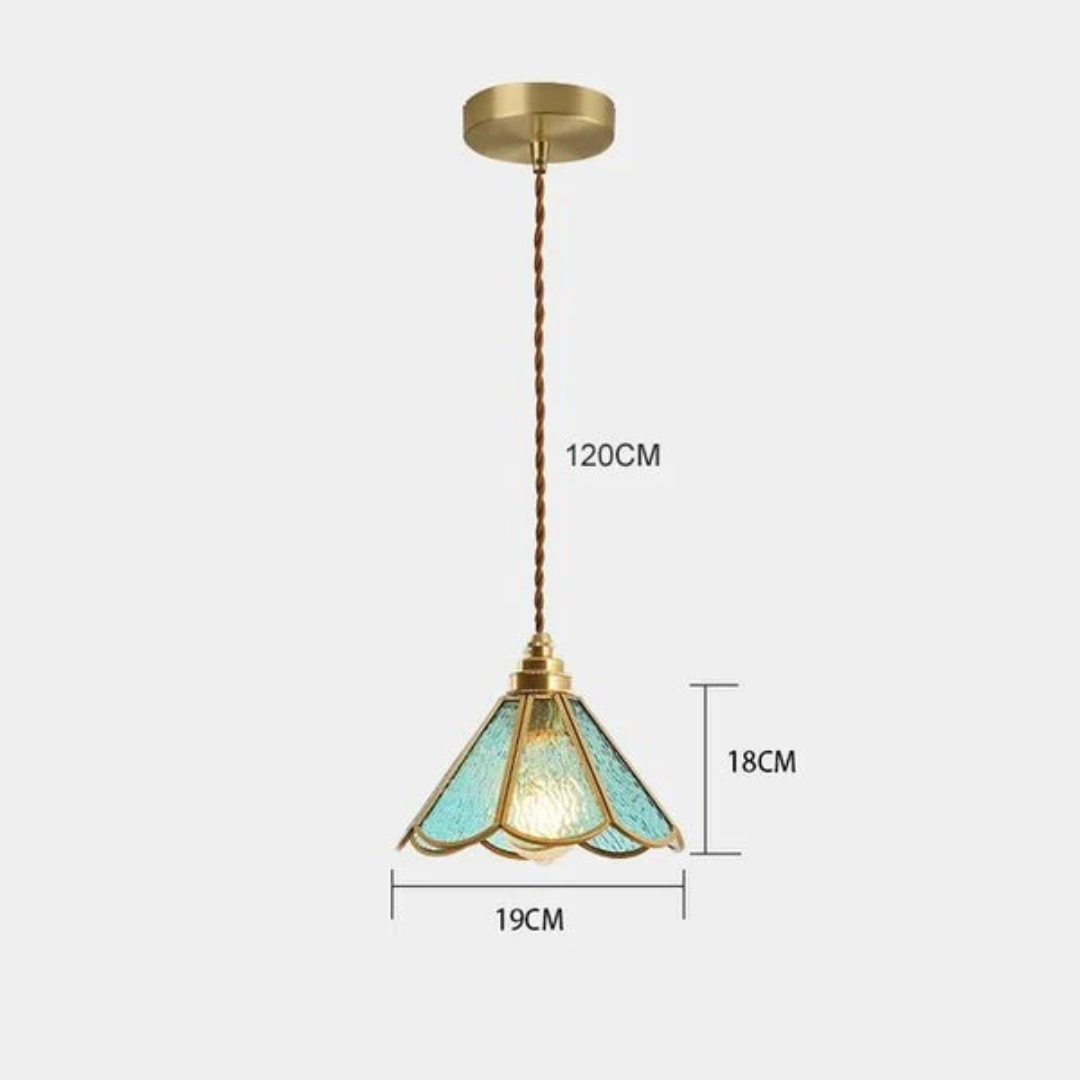 Lunara | Stained Glass Designer Pendant Light For Dining