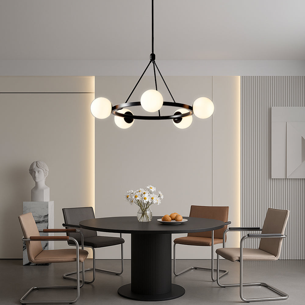 Lyra Nordic Five-Light Ceiling Chandelier For Dining Rooms