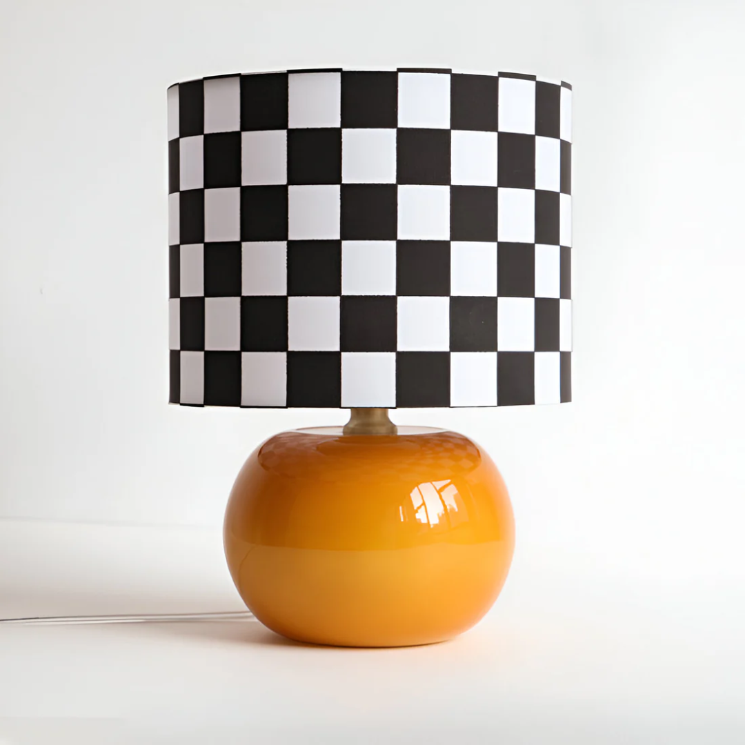 Calistra Diamond Glass Table Lamp With Vintage Warm LED Glow