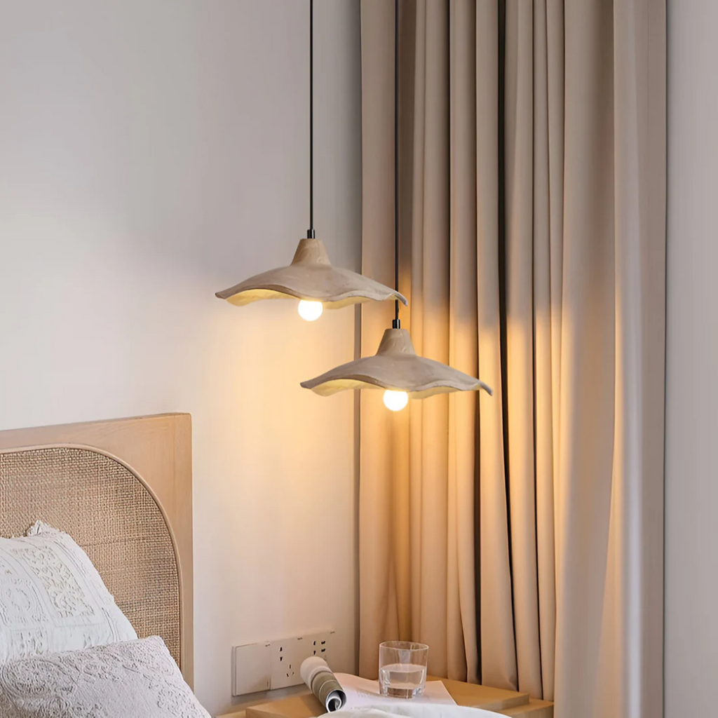 PetalForm Wabi-Sabi Concrete Pendant Lamp | Dining Table Light