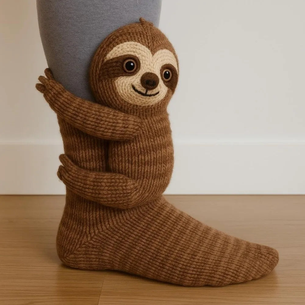 Cute Sloth Inspired Design For Everyday Fun Animal Socks