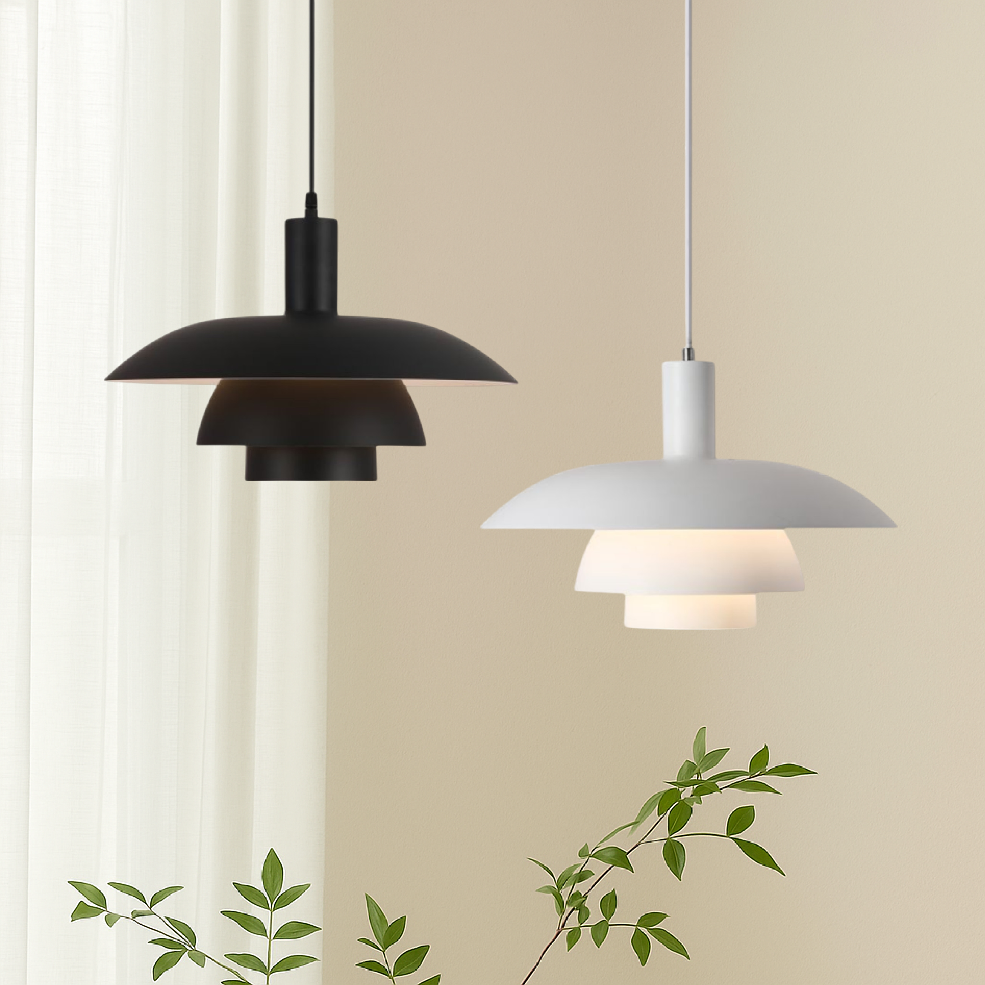 Nordis závěsná lampa dánského stylu do jídelny a obývacího pokoje