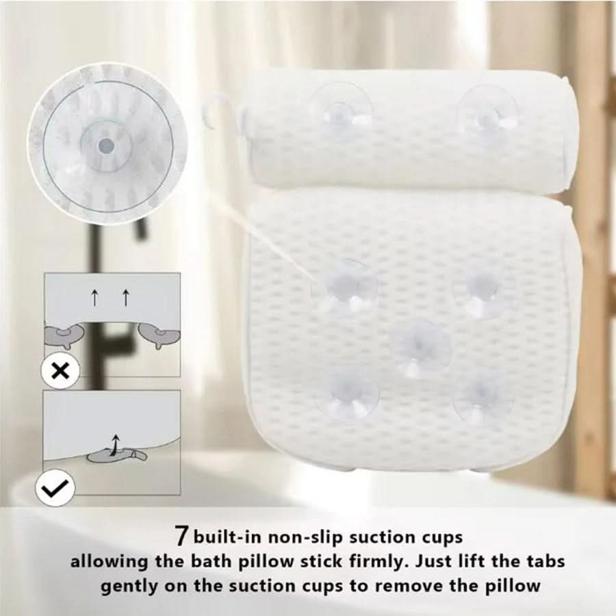 ZenNest koupelnový polštář - ergonomické pohodlí pro luxusní koupel