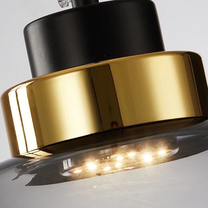 چراغ آویز شیشه‌ای لوما LED نورپردازی محیطی نوردیک رترو