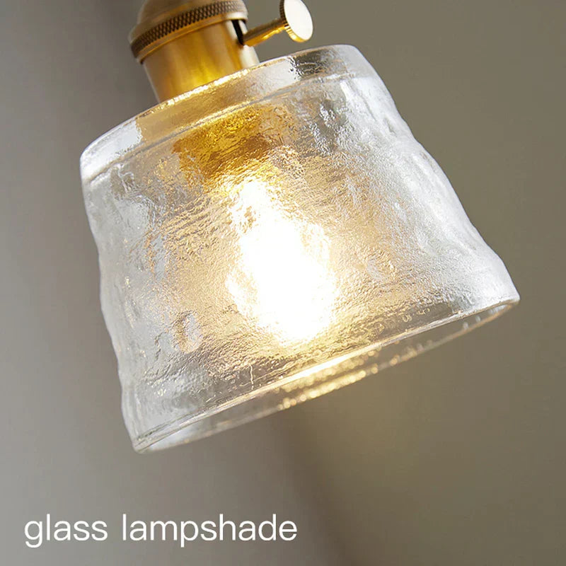 Lumera Copper Glass Pendant Light With LED Illumination