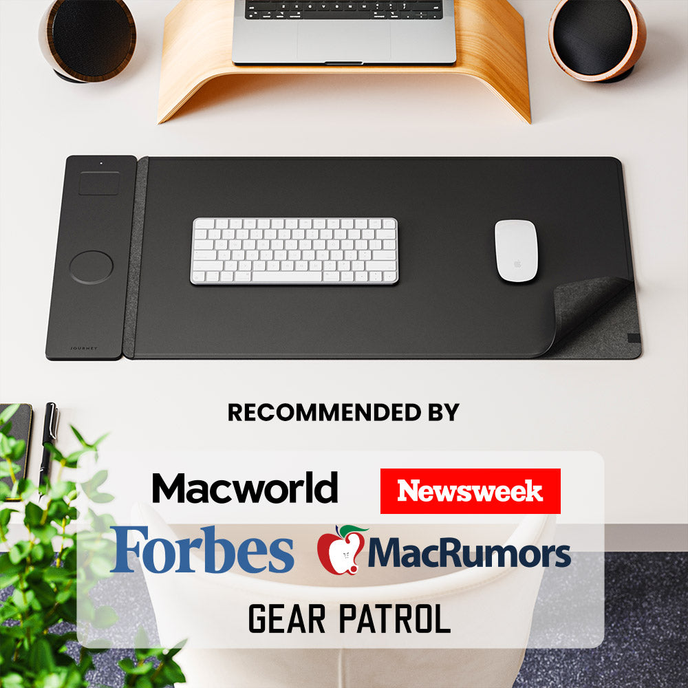 NovaCharge Wireless Charging Desk Mat for Modern Workspaces