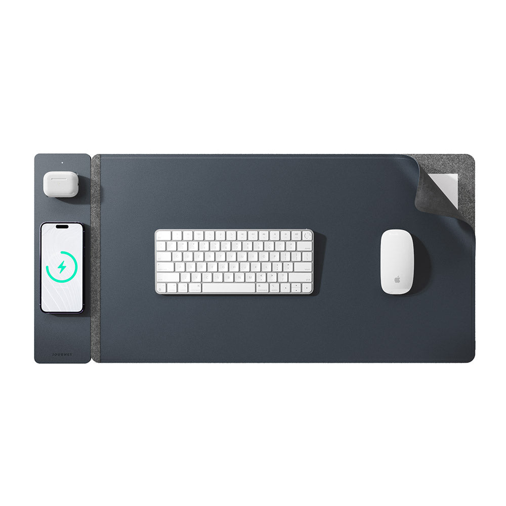 NovaCharge Wireless Charging Desk Mat for Modern Workspaces