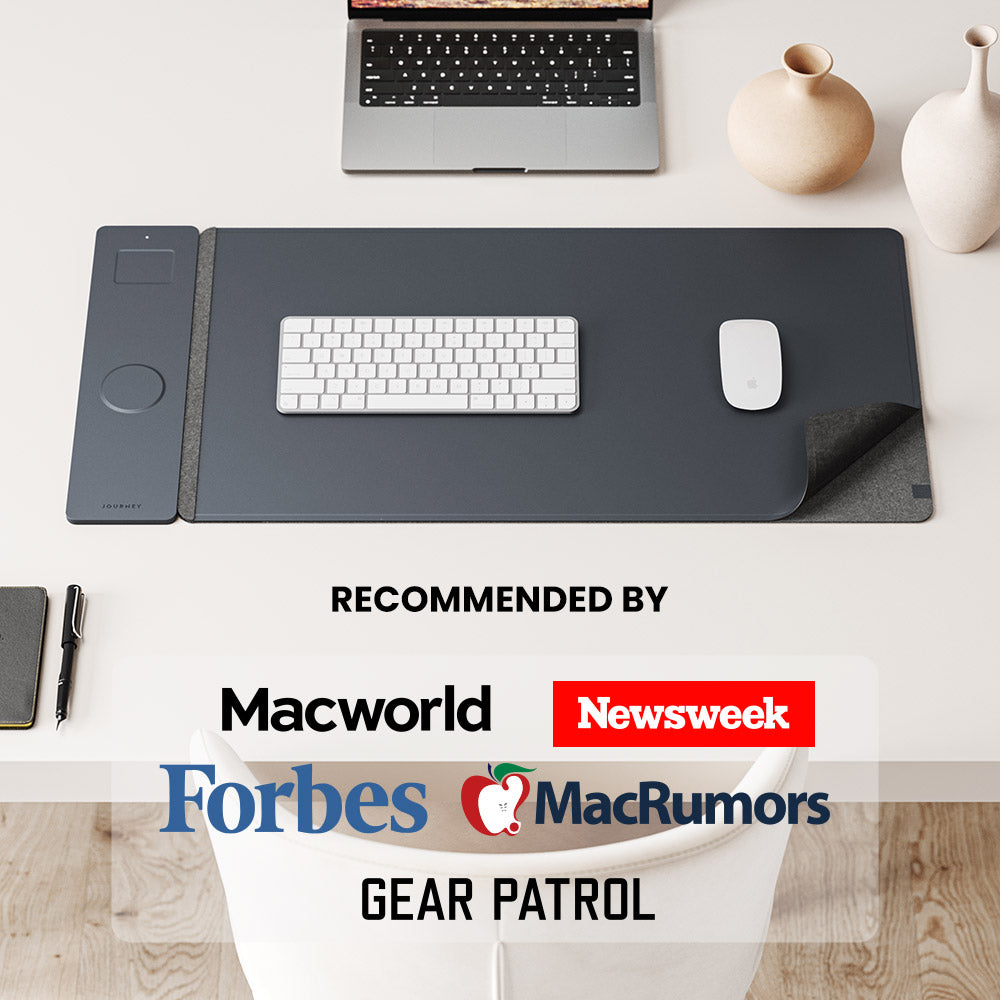 NovaCharge Wireless Charging Desk Mat for Modern Workspaces