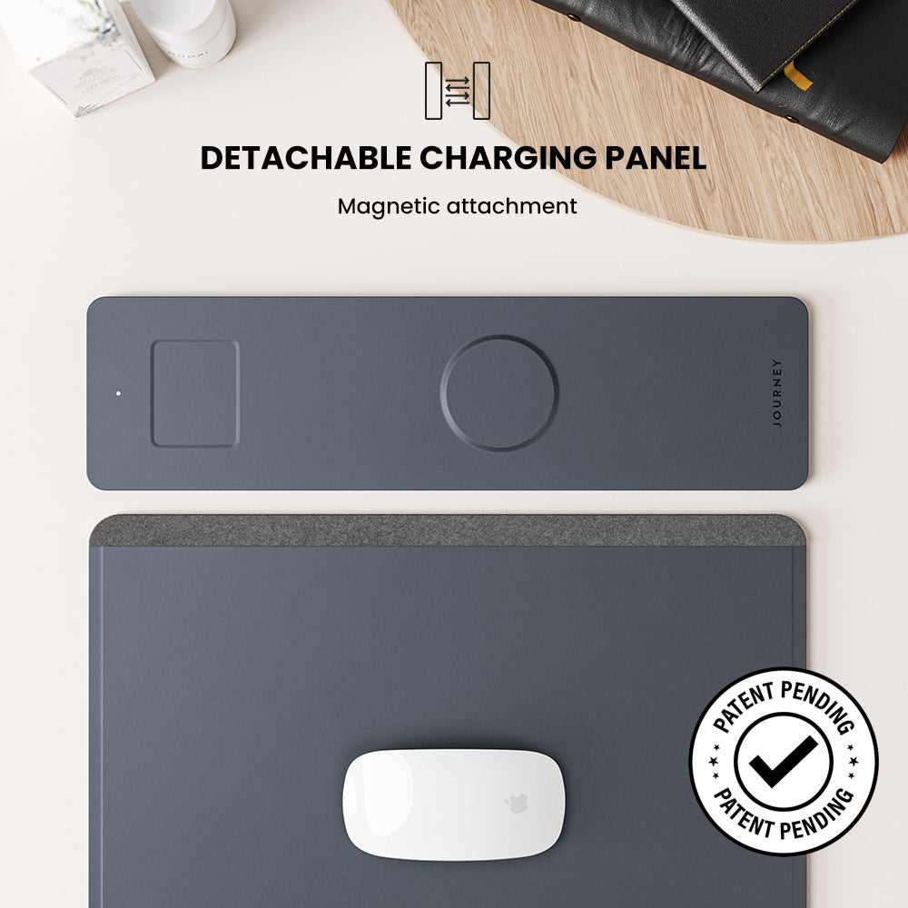 NovaCharge Wireless Charging Desk Mat for Modern Workspaces