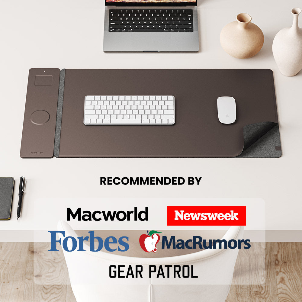 NovaCharge Wireless Charging Desk Mat for Modern Workspaces
