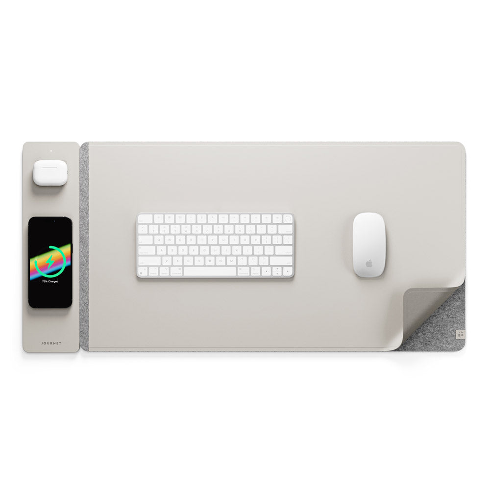NovaCharge Wireless Charging Desk Mat for Modern Workspaces