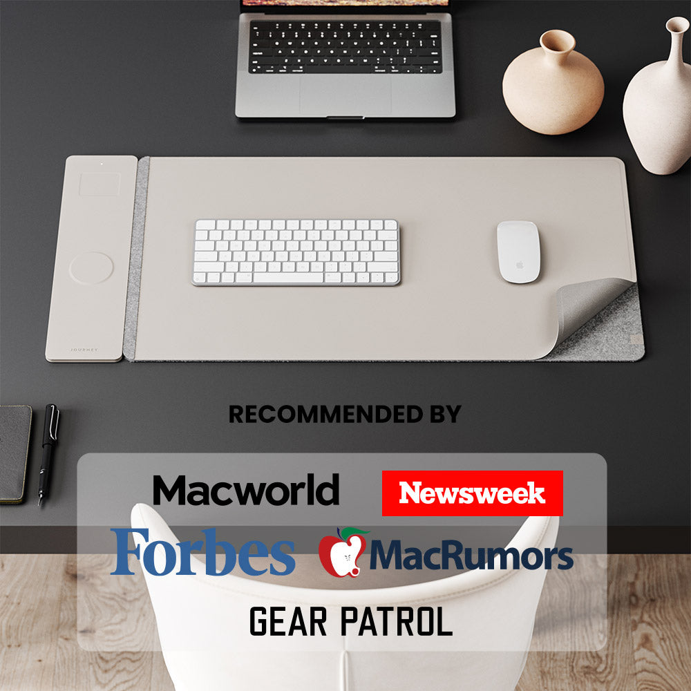 NovaCharge Wireless Charging Desk Mat for Modern Workspaces