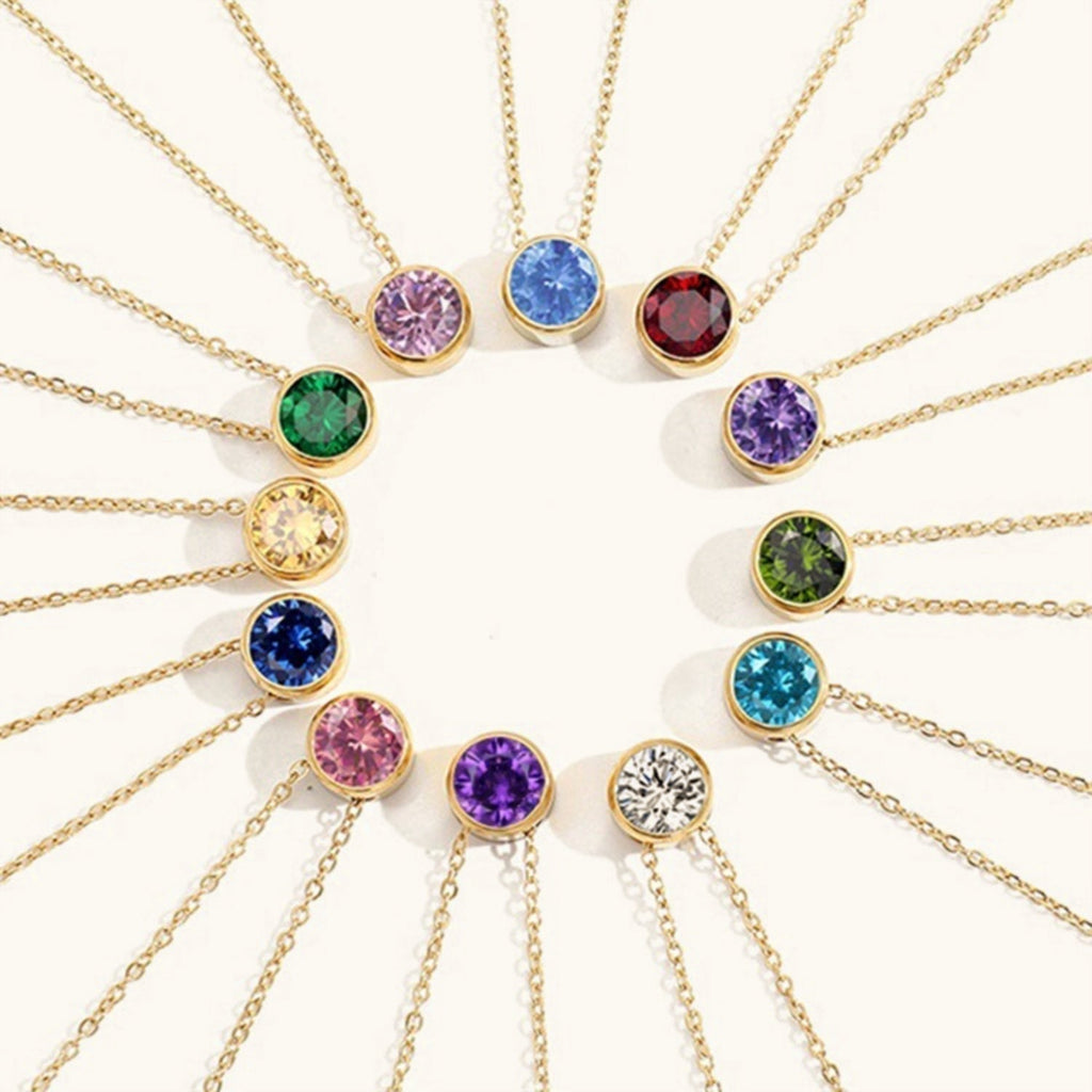 Collana Luna con Pietra di Nascita