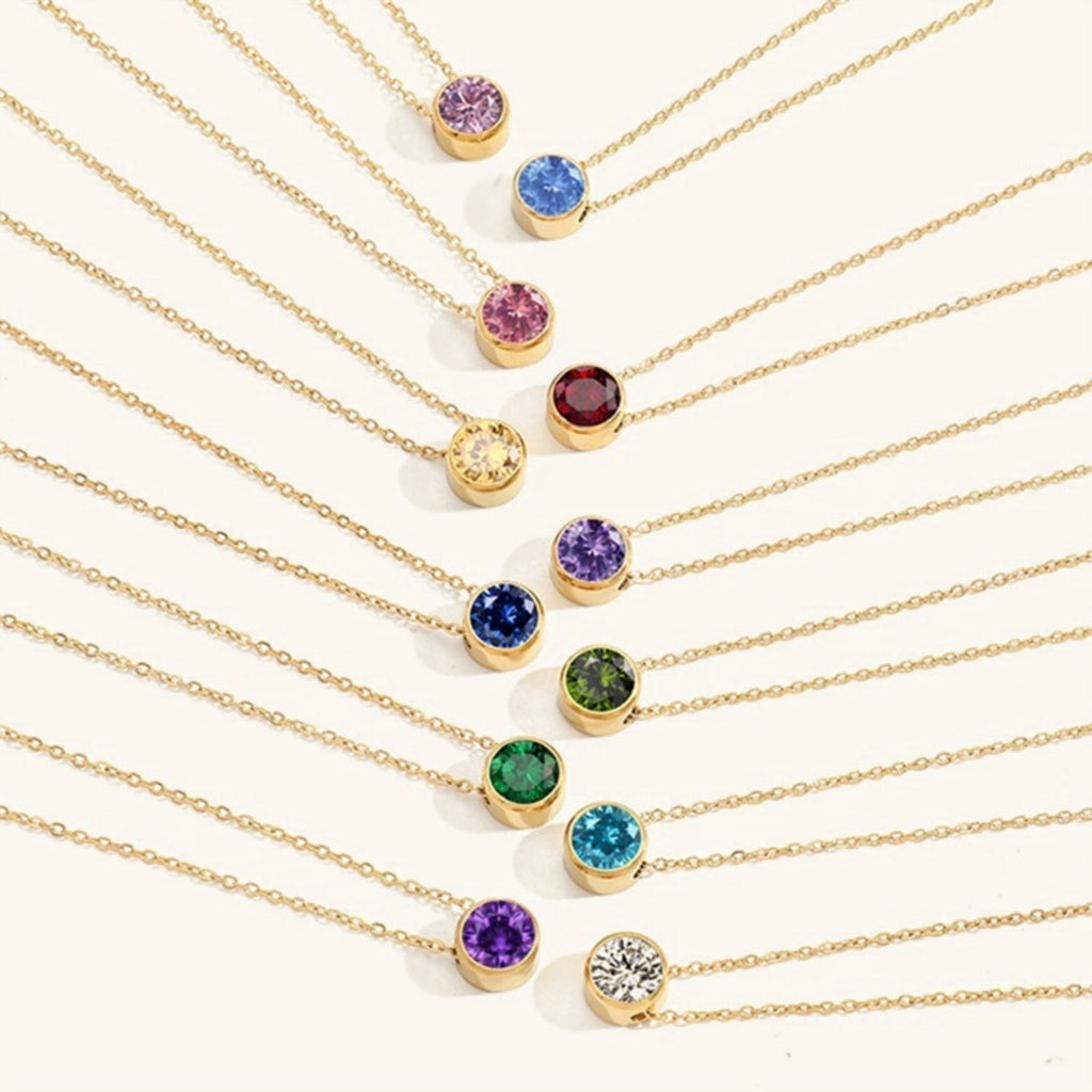 Collana Luna con Pietra di Nascita