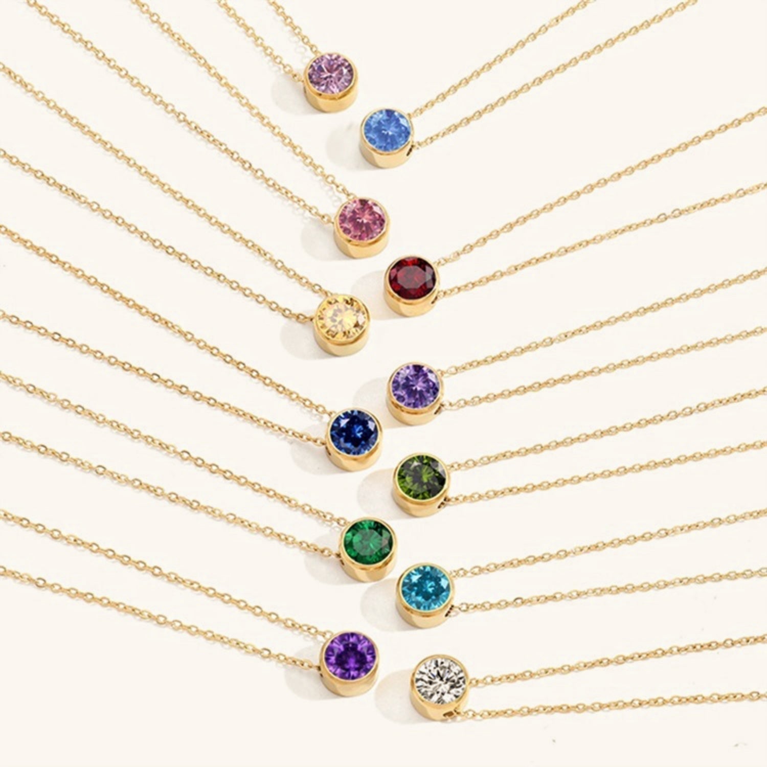 Collana Luna con Pietra di Nascita