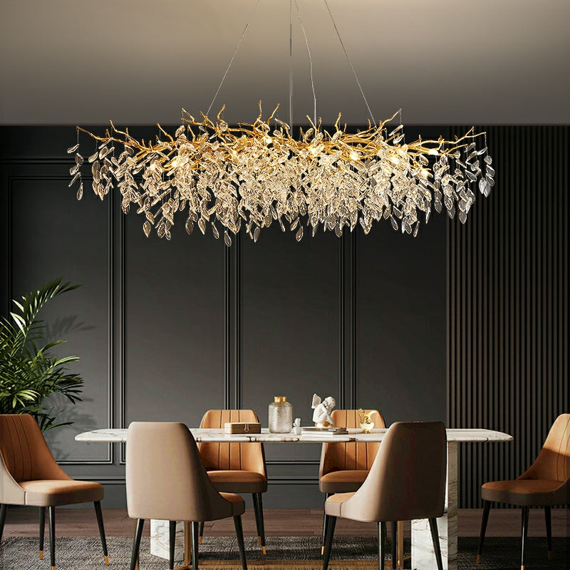 Lampadario a Bracci in Cristallo Stile Francese per Case Moderne