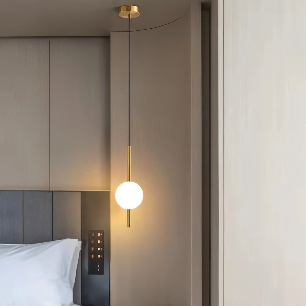 Aureli Glass and Metal Pendant Light in Nordic Style by Nythera