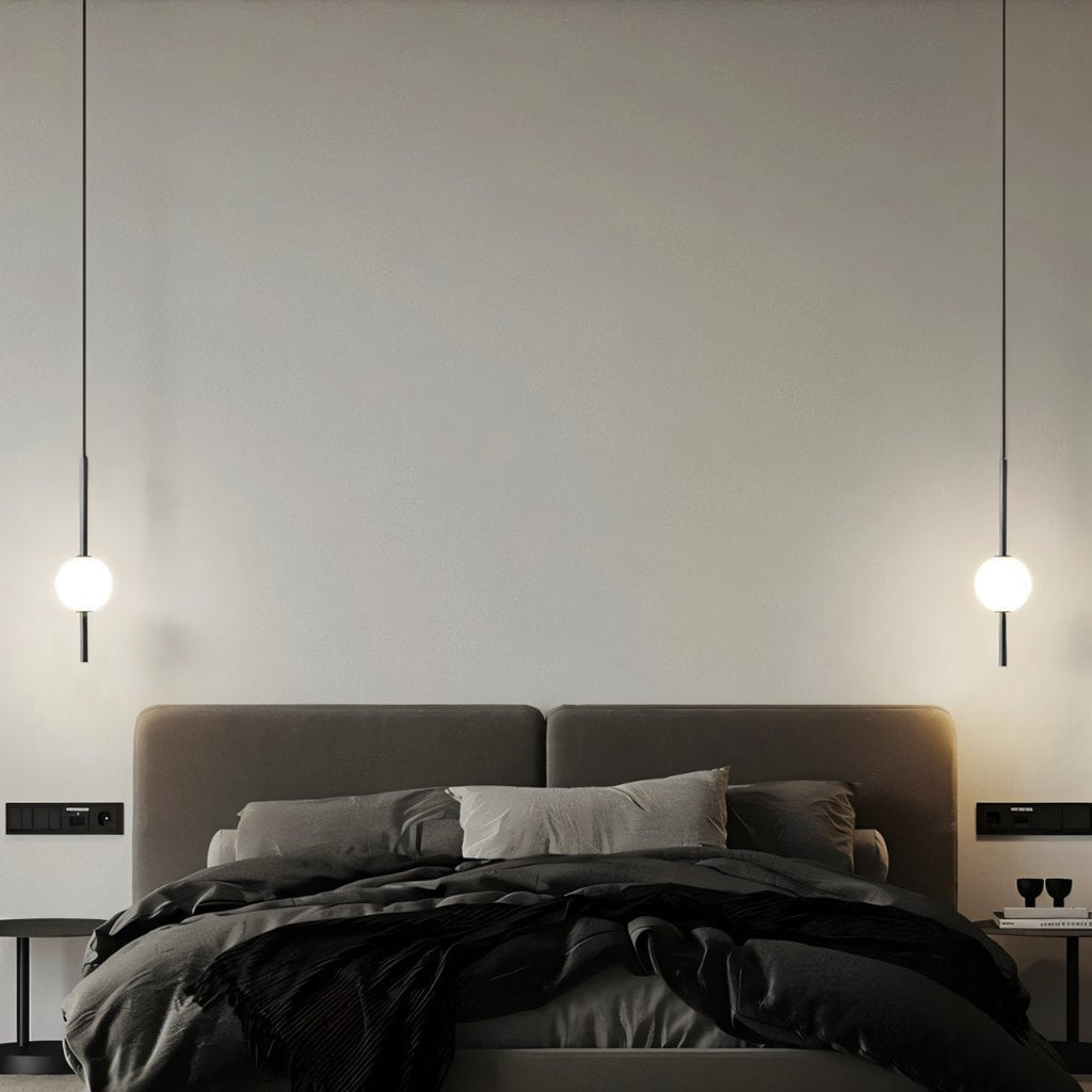 Aurelia glas- och metallpendel i nordisk stil för moderna hem