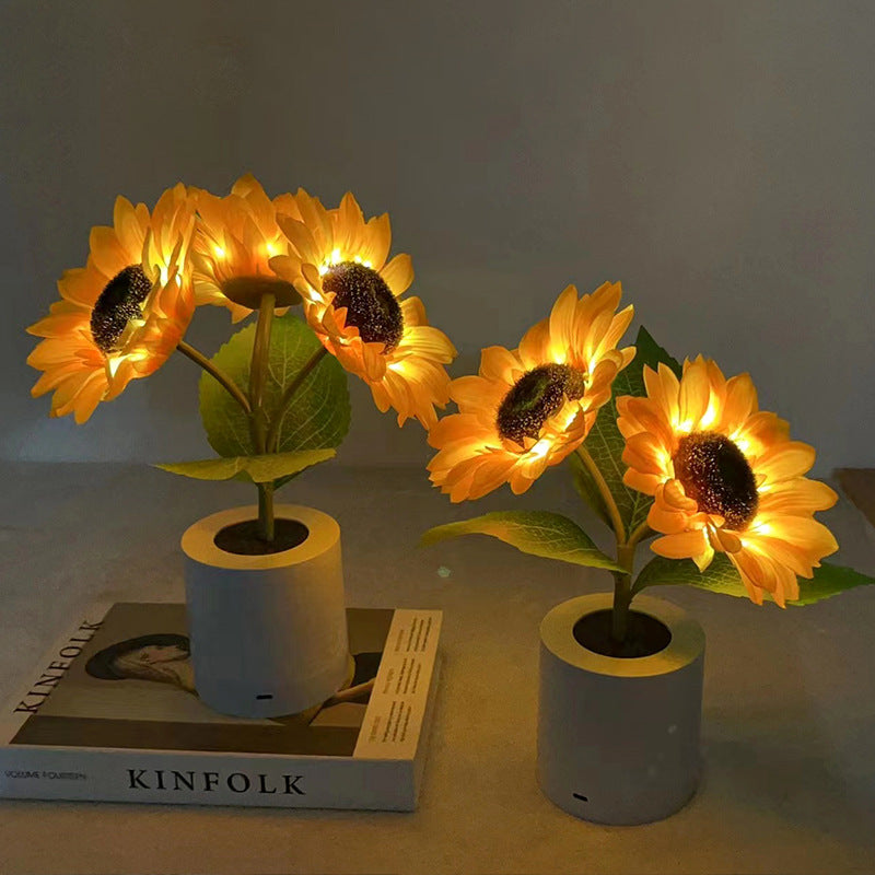SolFlora Bloom Light Jasna Lampa LED inspirowana słonecznikiem