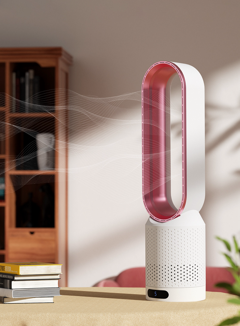 Bladeless Smart Air Purifier Fan With 3-In-1 Cooling System