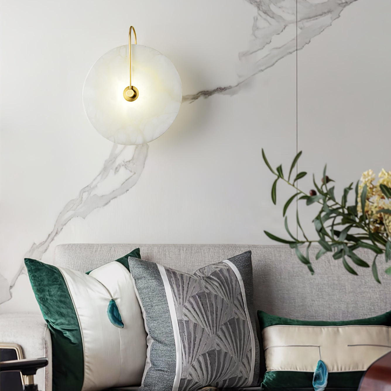 Nivora Disc LED Wall Sconce With Warm Ambient Glow