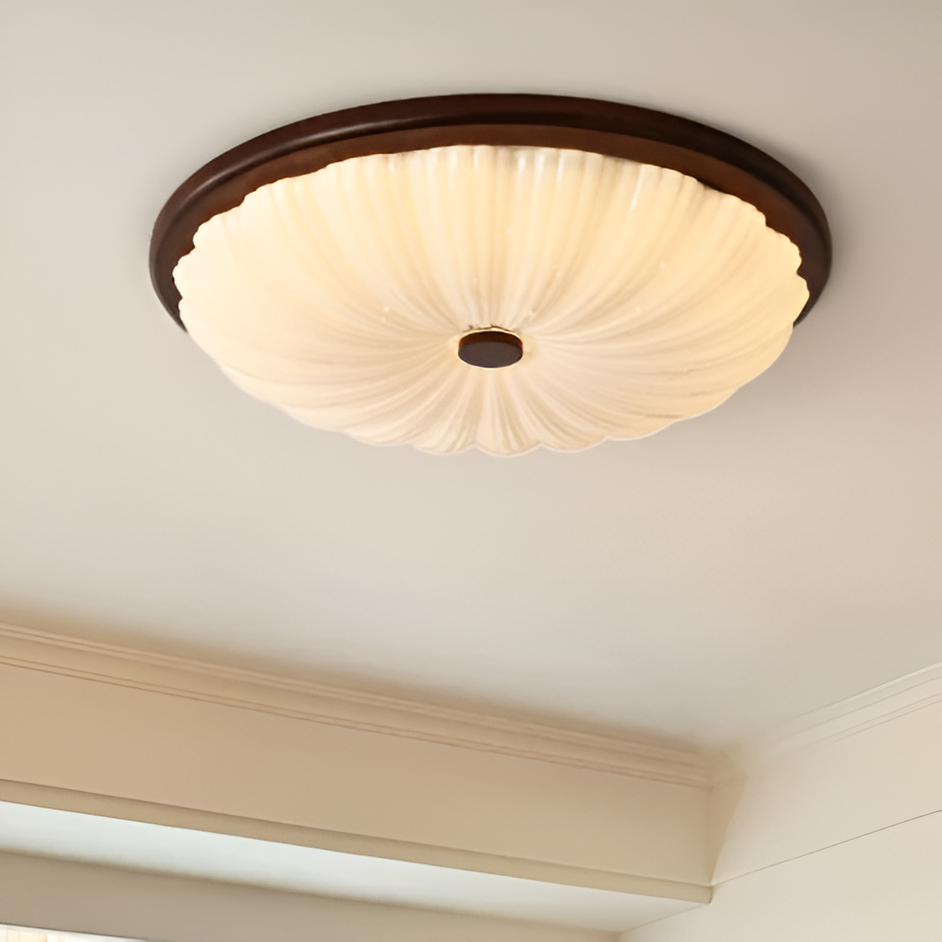 Stropní LED svítidlo Caldero Vintage Wood s klasickým americkým stylem