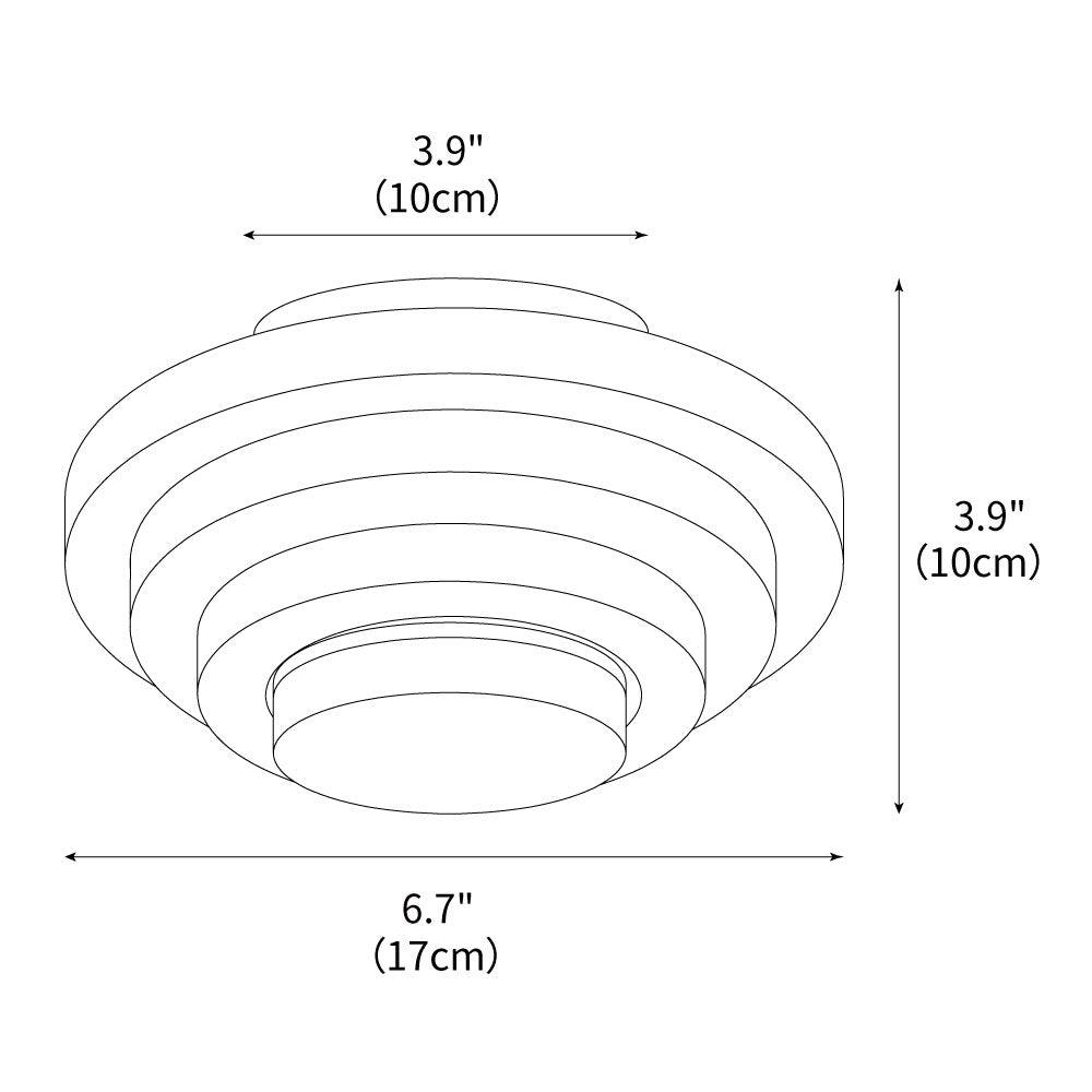 Lampada da soffitto LED Solstone in travertino con luce calda