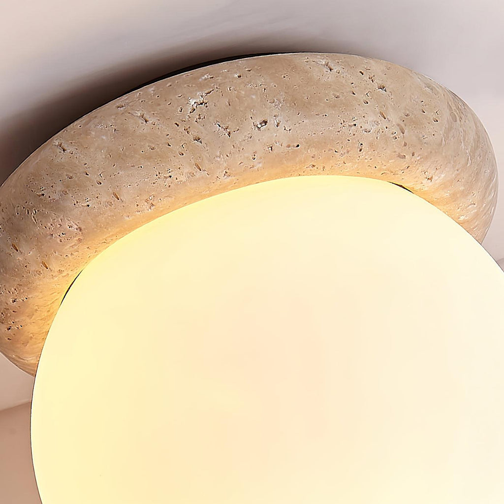 چراغ سقفی LED تراورتن TerraLume برای اتاق‌های کوچک