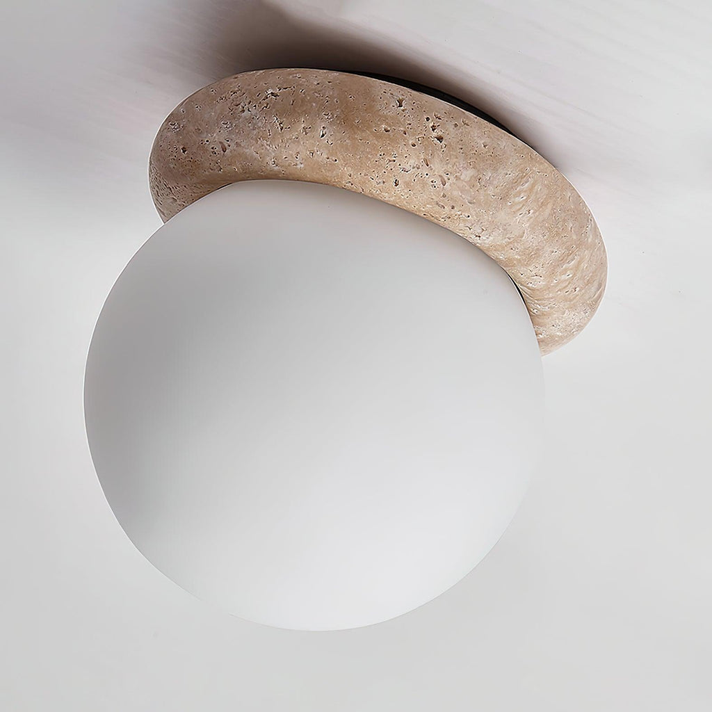 چراغ سقفی LED تراورتن TerraLume برای اتاق‌های کوچک