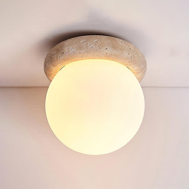 چراغ سقفی LED تراورتن TerraLume برای اتاق‌های کوچک