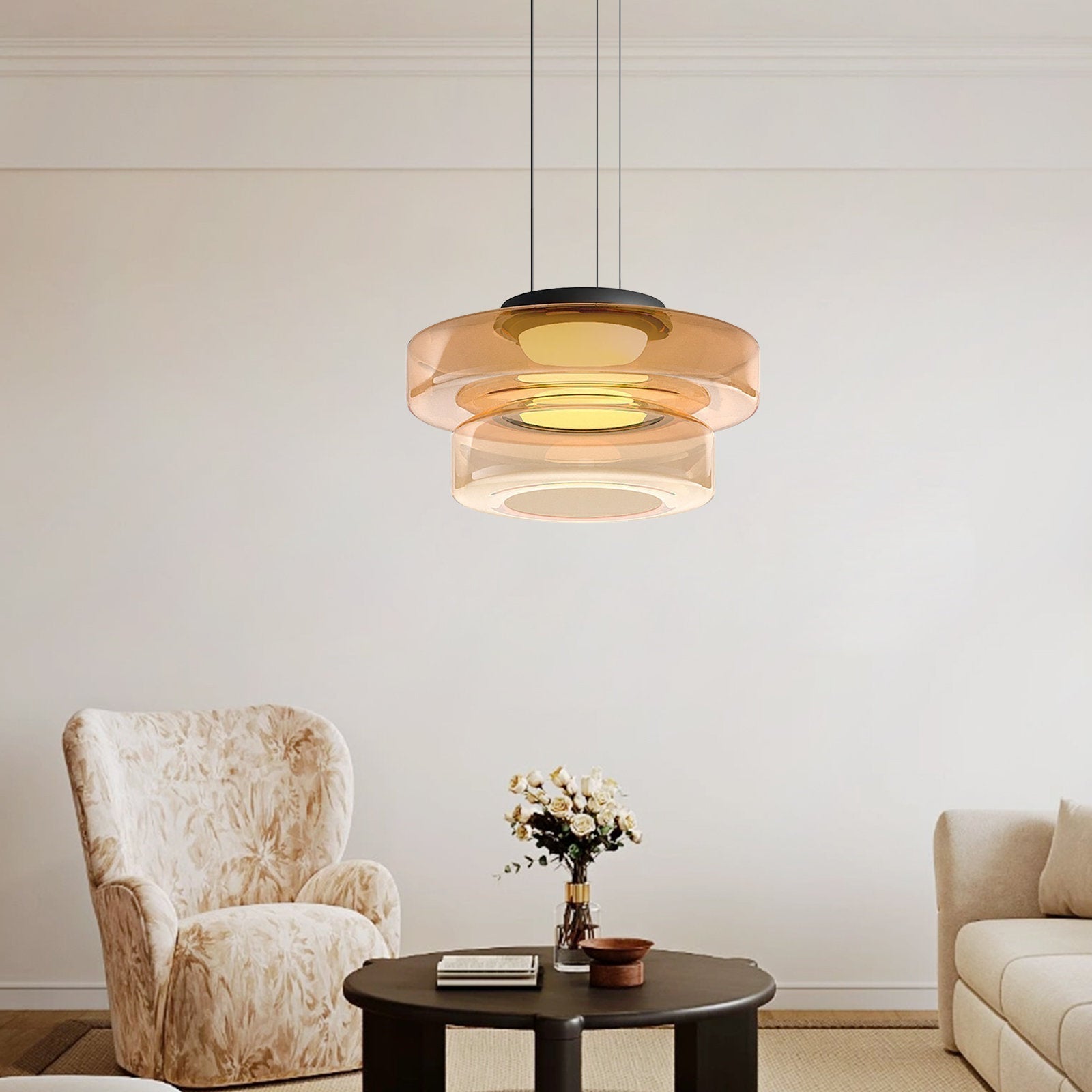Aurelia Glass Pendant Light for Modern LED Lighting