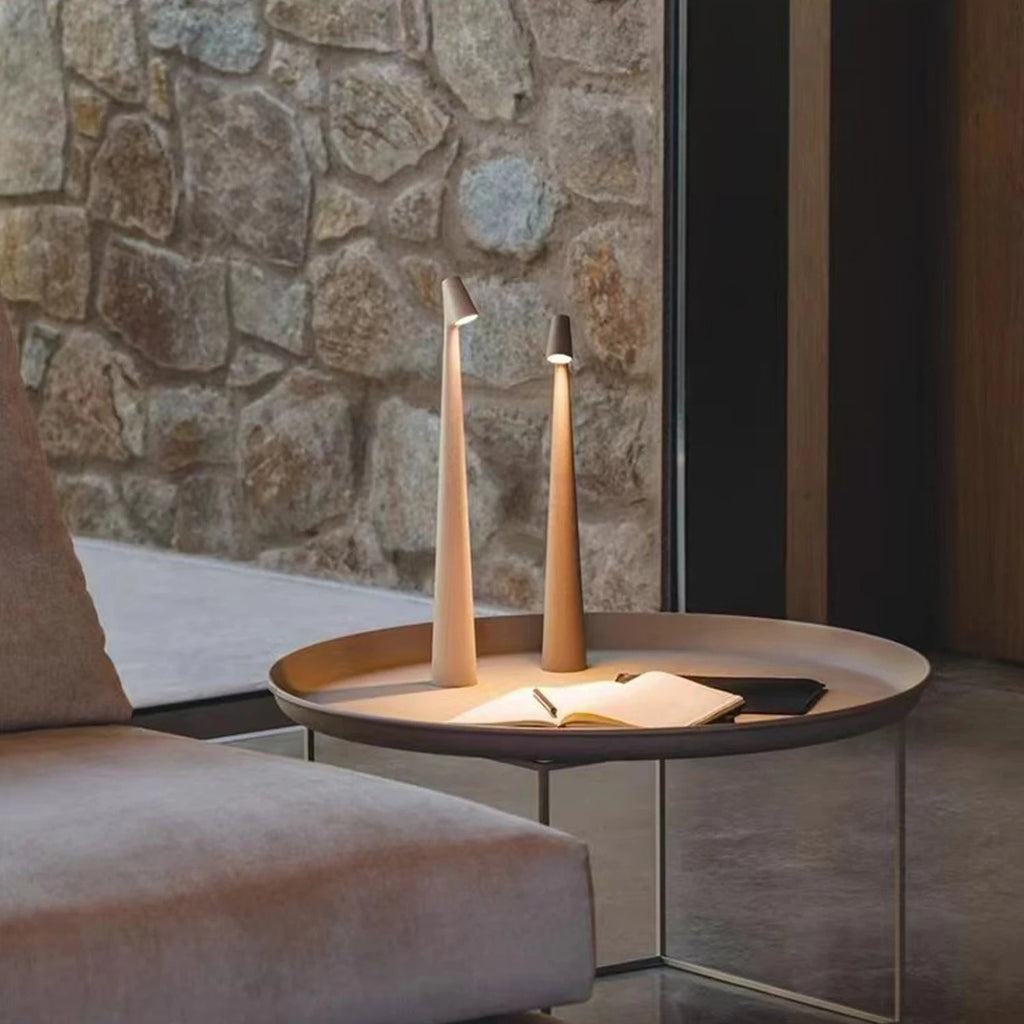 LumiNord Wireless Nordic Touch Lamp , 3-Level Dimming, 10h
