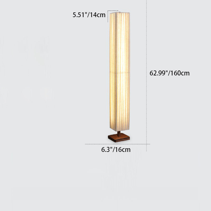آباژور ایستاده پارچه‌ای LED گردو کیجیرو به سبک ژاپنی