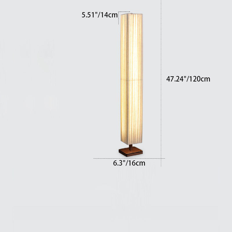 آباژور ایستاده پارچه‌ای LED گردو کیجیرو به سبک ژاپنی