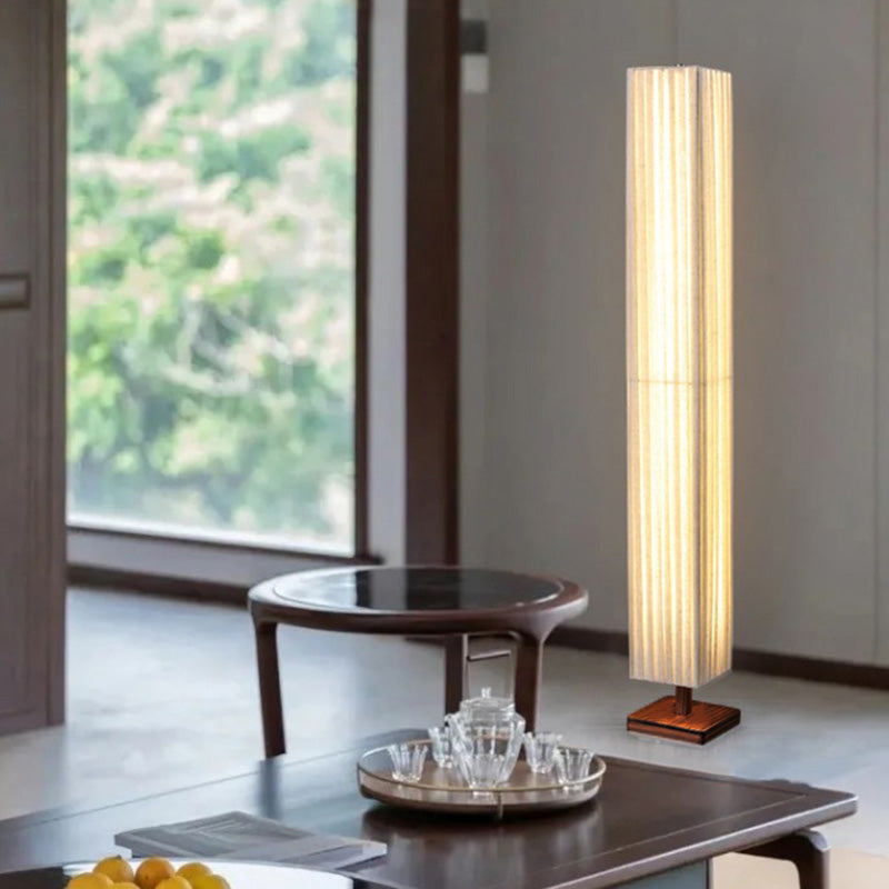 آباژور ایستاده پارچه‌ای LED گردو کیجیرو به سبک ژاپنی