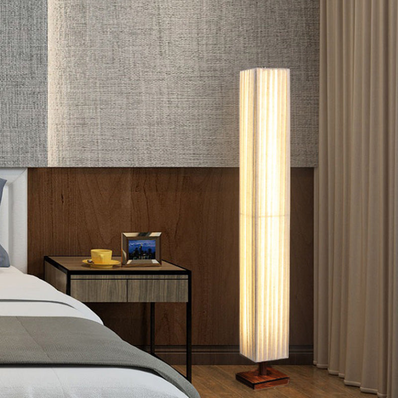 آباژور ایستاده پارچه‌ای LED گردو کیجیرو به سبک ژاپنی