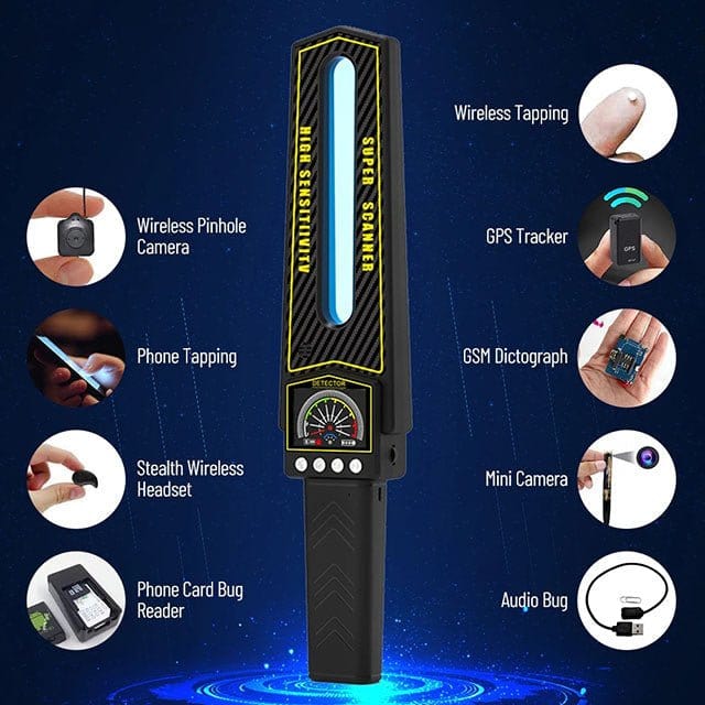 GuardScan Dispozitiv GPS cu Moduri Multiple și Detector Ascuns de Cameră